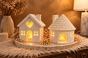 3D Ceramic Tea Light Houses STL, a Scene 3D Model by Layerology (Thumbnail 1 of 4)