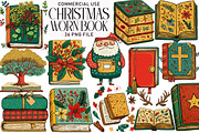 Worn Christmas Book Clipart, an Illustration by Daily.Designs (Thumbnail 1 of 5)