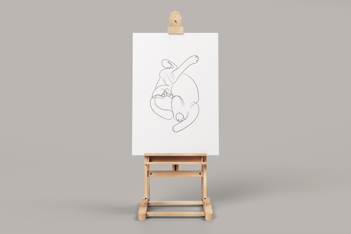 Caress. 18 Line Art Illustrations, an Animal Illustration by le-genda (Photo 5 of 9)