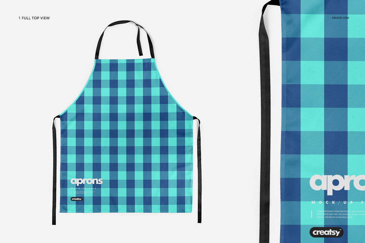 Apron Many Views Mockup Set, a Household Mockup by creatsy4 (Photo 5 of 12)