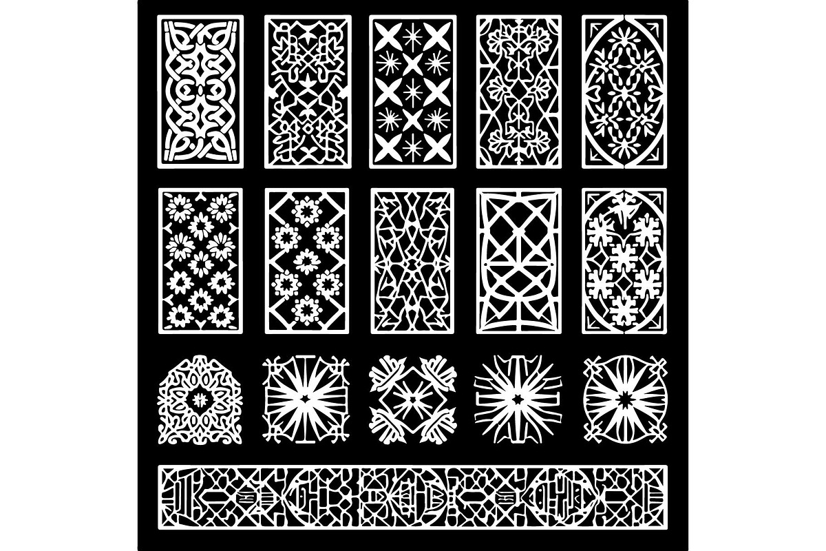 Ornamental Panel SVG Bundle, an Object Graphic by Creativeshirt (Photo 12 of 13)