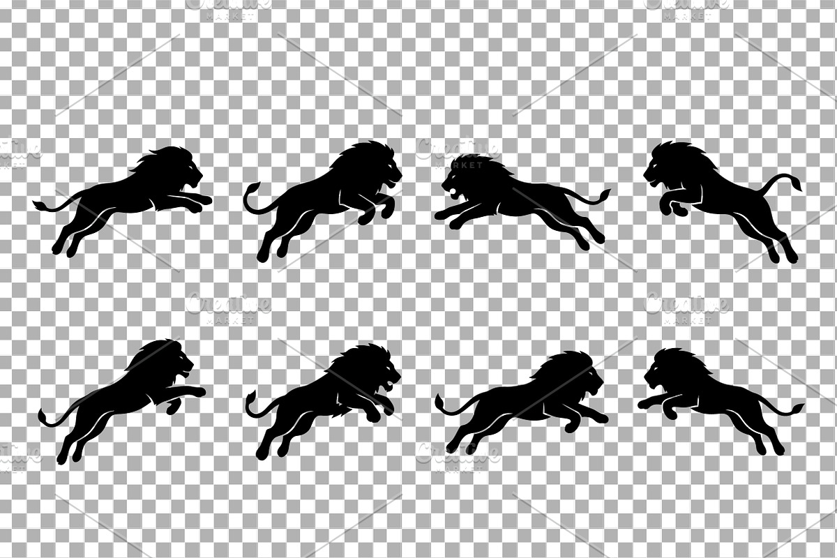 Lion Running Leaping Vector, an Object Graphic by Artonix (Photo 3 of 3)