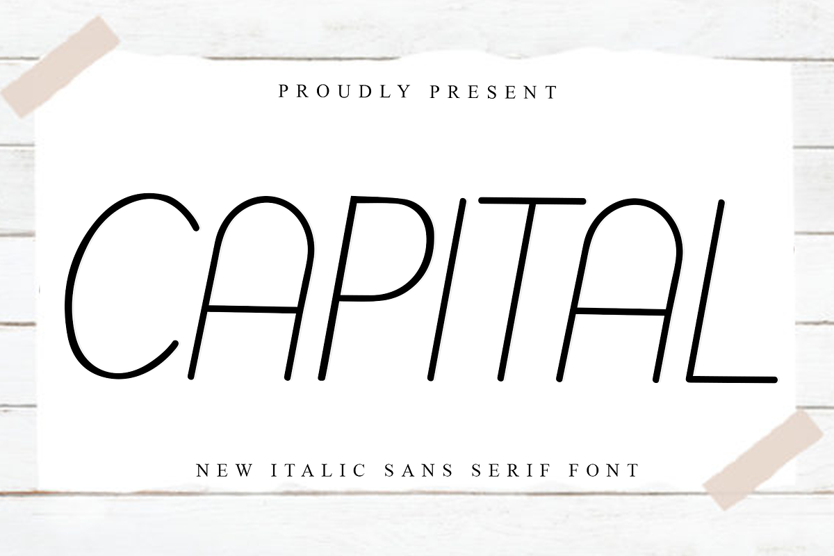 Capital, a Sans Serif Font by InermediaSTUDIO (Photo 1 of 8)