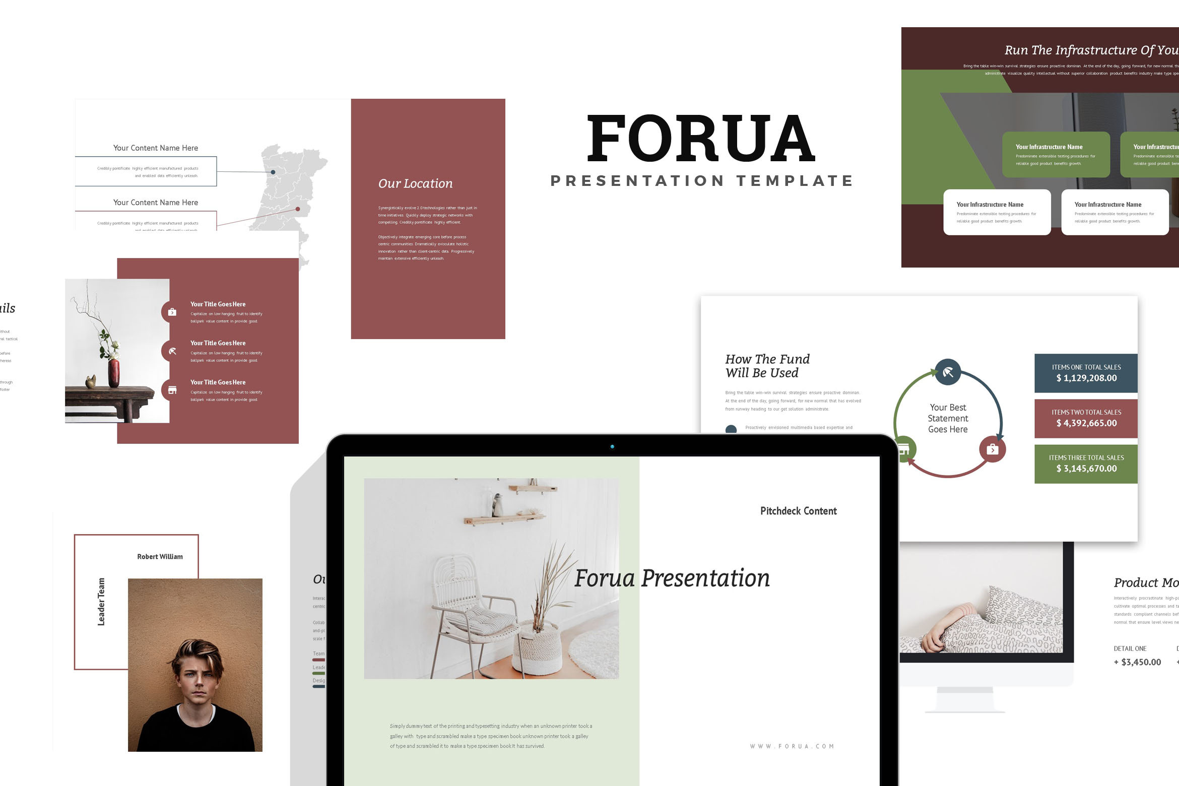Forua Home Decor Pitch Google Slides by Punkl Camp  Creative Market