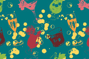 Alcohol alcohol drink pattern vector, a Pattern Graphic by Art By Silmairel (Thumbnail 1 of 2)