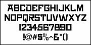 Squared Off JNL, a Sans Serif Font by Jeff Levine Fonts (Thumbnail 3 of 5)