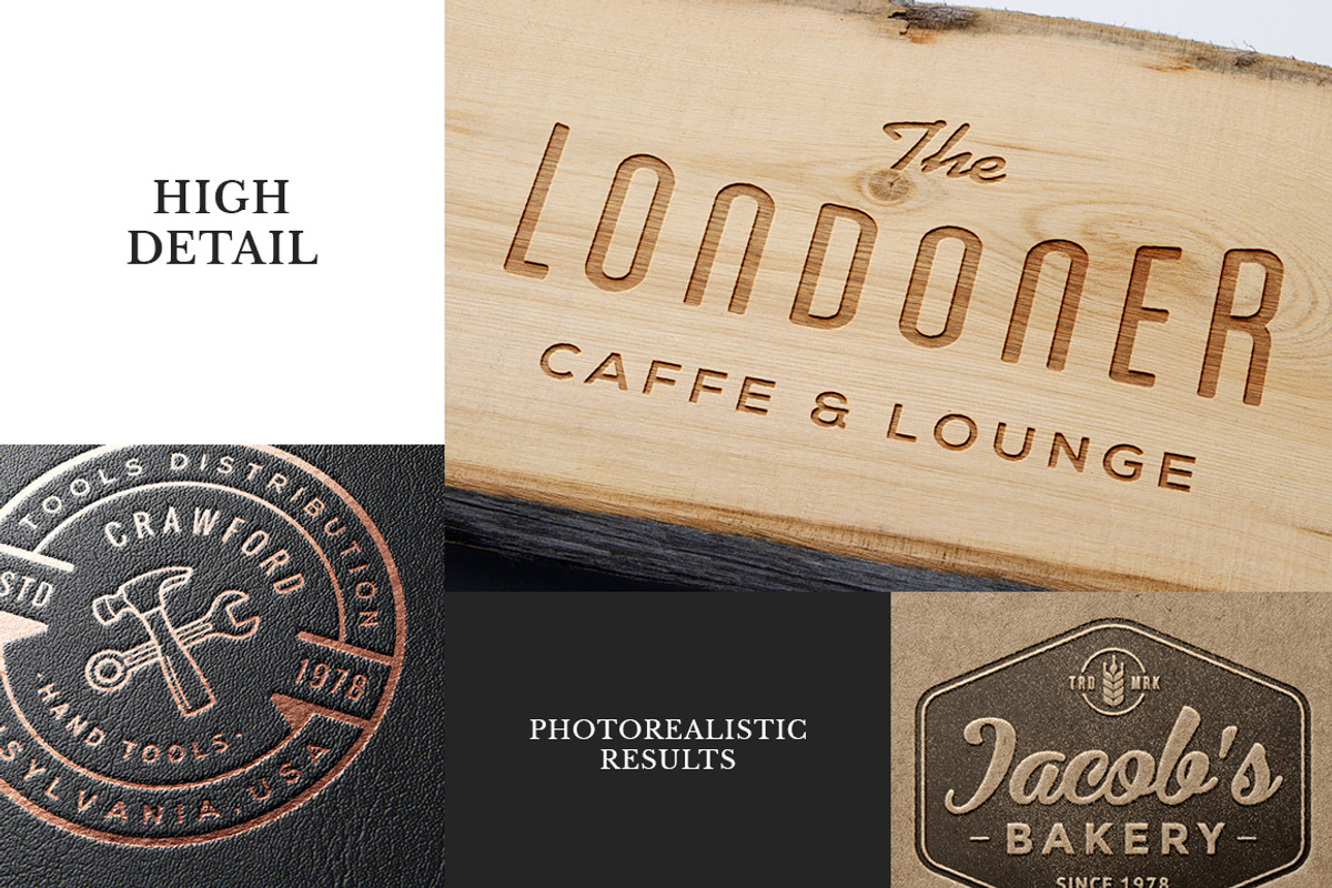 10 Logo/Badge Mock-Ups Vol.3, a Product Mockup by GraphicBurger (Photo 3 of 5)