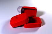 DIY YouTube Box 3D model template, an Object Graphic by PolyFish (Thumbnail 1 of 4)