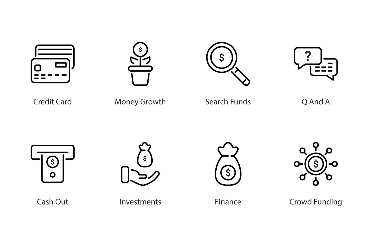 Finance 56 thin line icons, an Outline Icon by vectorstank (Photo 3 of 9)