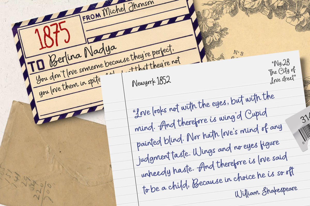 Bachelor Notes - Rough Cursive Font, a Handwritten Font by Subectype Studio (Photo 2 of 10)