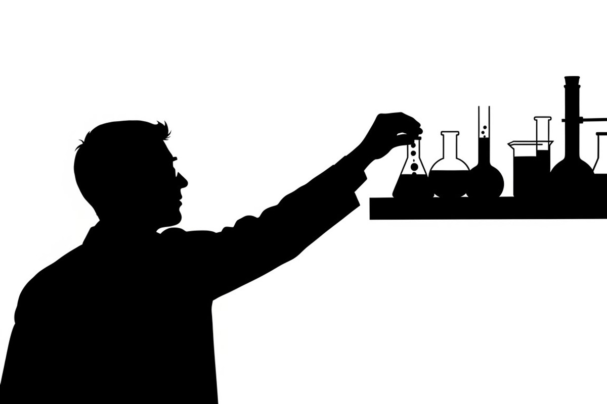 This Scientist Lab Silhouettes, an Illustration by Amazin_art (Photo 23 of 31)