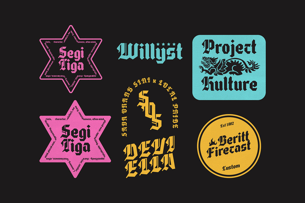 Deviella - Modern Gothic Font, a Blackletter Font by creativemedialab (Photo 3 of 10)