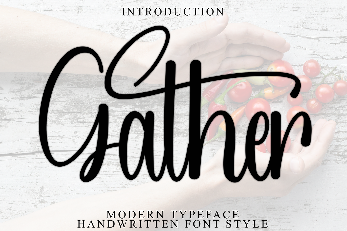 Gather, a Handwritten Font by FreshTypeINK (Photo 1 of 7)