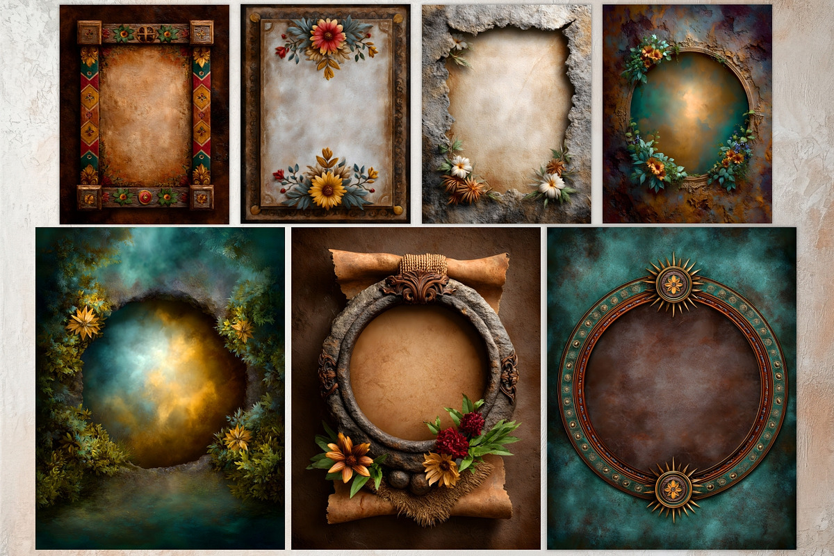 Medieval Fantasy Backgrounds & Frame, a Background Graphic by ThatsDesignArt (Photo 9 of 10)
