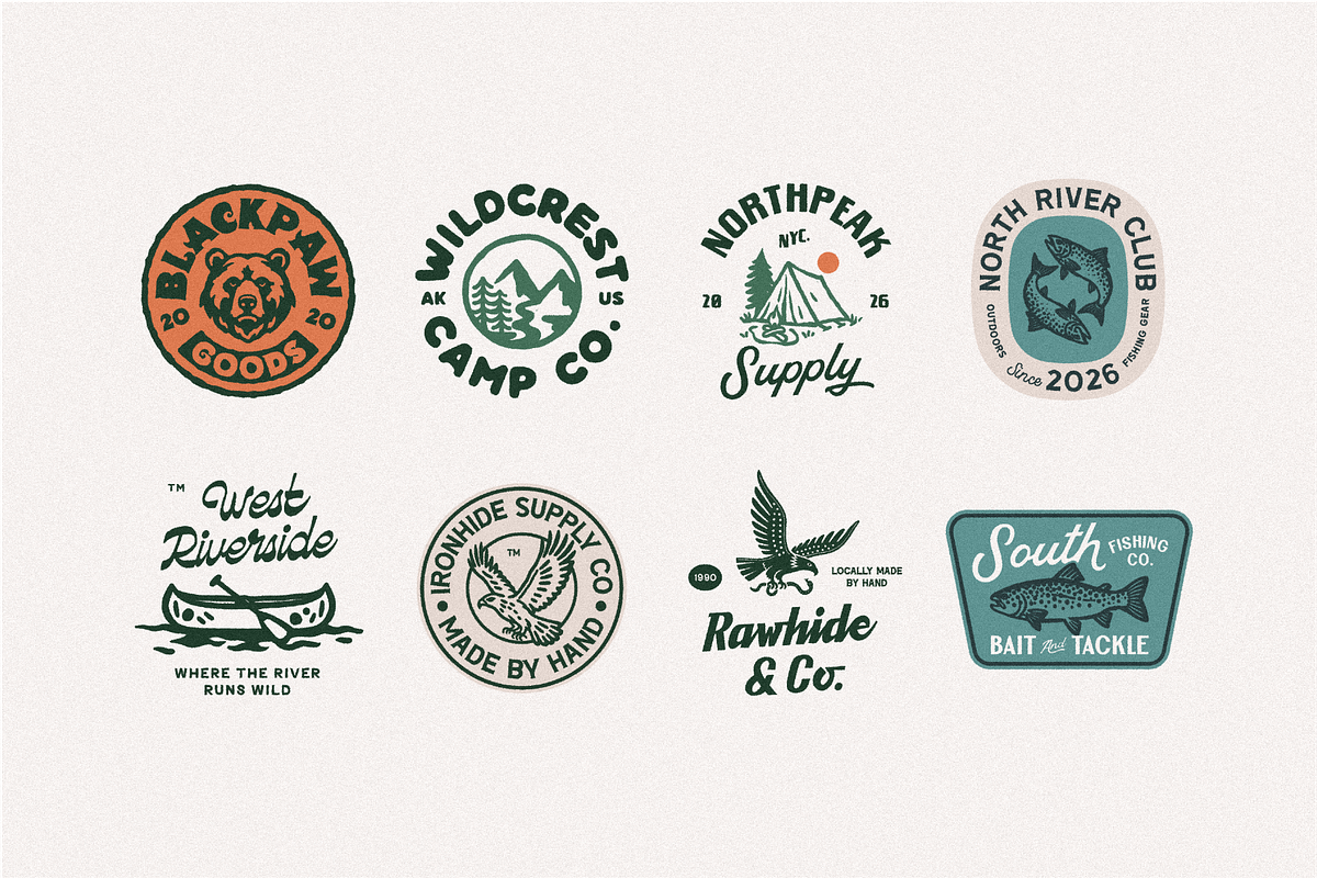 Animal & Outdoor Badges Vol. 2, a Branding & Logo Template by Skilline Supply Co. (Photo 8 of 11)