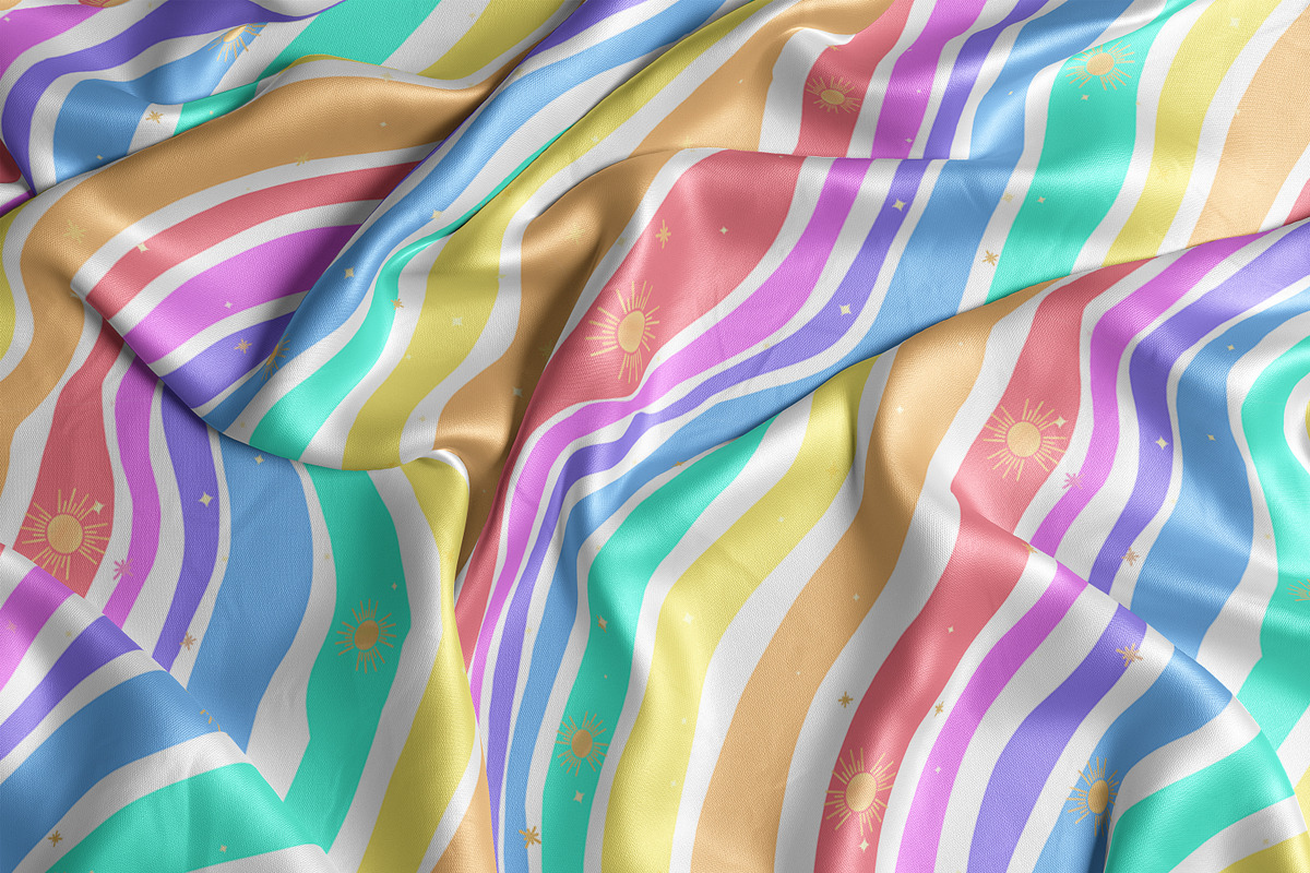 Rainbow Colored Surface Pattern, a Pattern Graphic by Quinn Lane Designs (Photo 2 of 5)