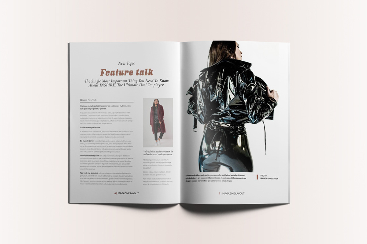 Lifestyle Magazine Layout, a Magazine Template by Swayang (Photo 6 of 22)