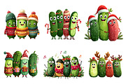 Christmas Pickles Clipart, an Illustration by Dream Creation (Thumbnail 2 of 6)