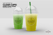 Clear Cups with Dome Covers Mockup, a Cups & Container Mockup by INCDesign (Thumbnail 4 of 8)