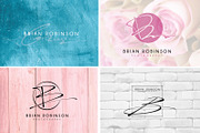 168 LETTER B SIGNATURE monogram logo, a Branding & Logo Template by Whimsical Logoshop (Thumbnail 3 of 16)