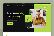 Finance agency Landing page, a Landing Page Template by UiDex (Thumbnail 3 of 4)