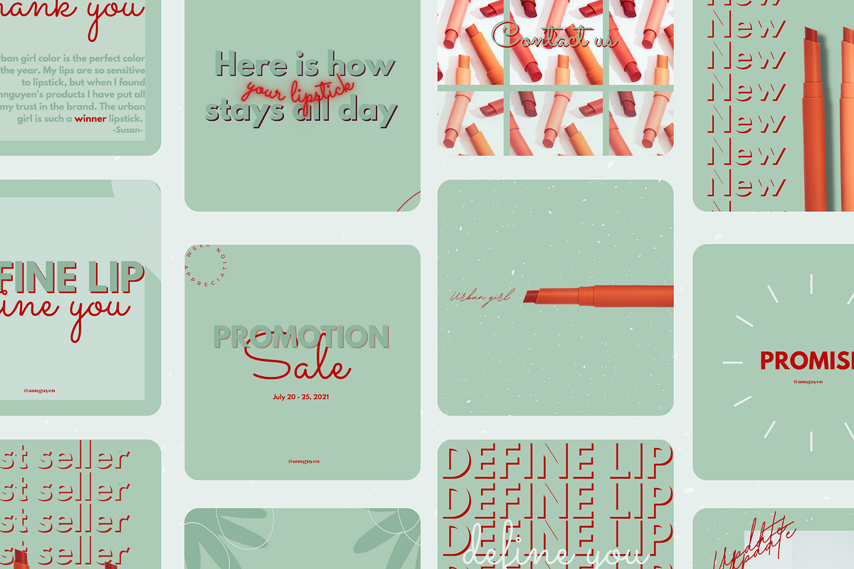 60 Green Candy Instagram tem, a Social Media Template by LemonNguyen (Photo 6 of 6)