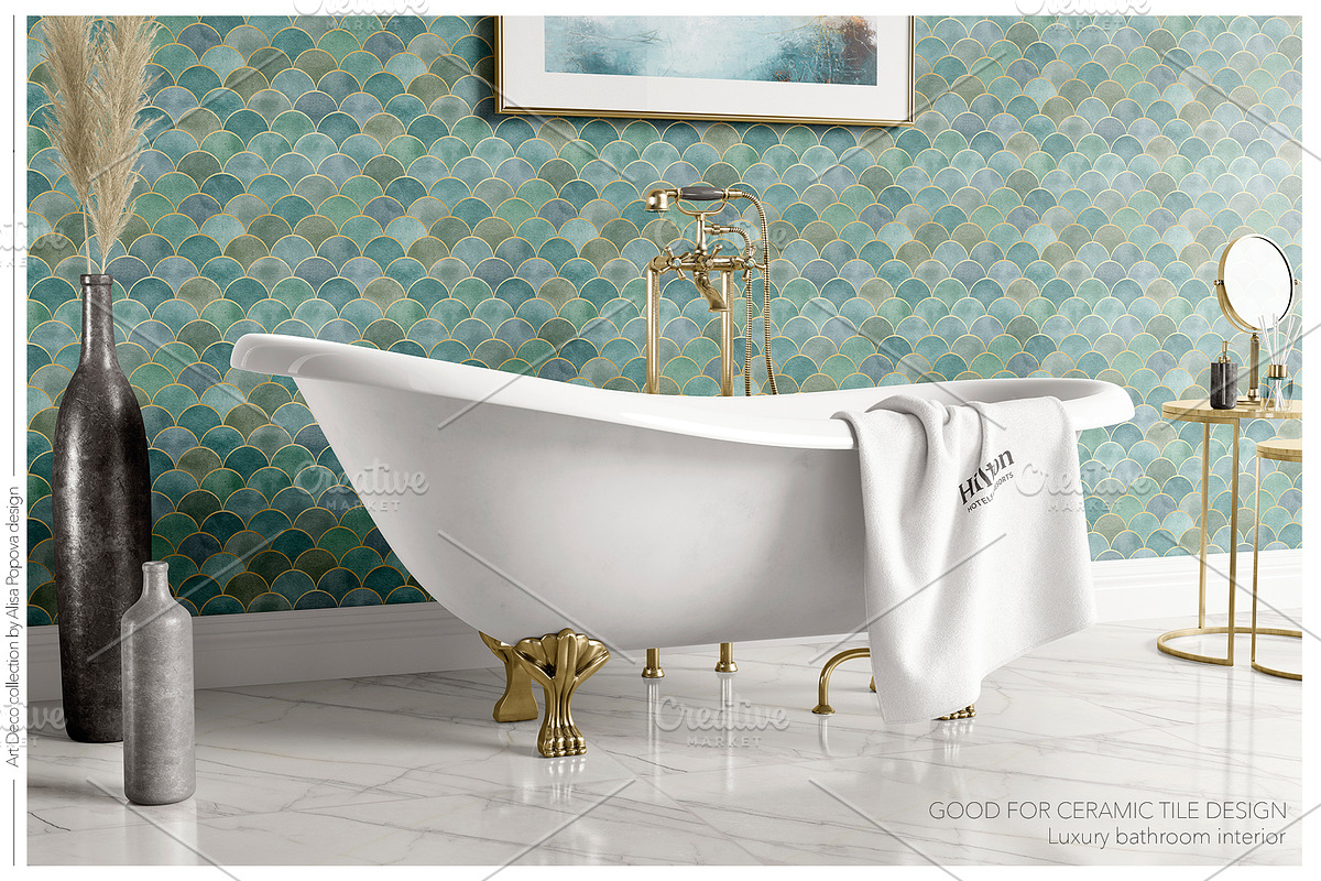 ART DECO Geometry Patterns, a Pattern Graphic by Alisa Fimen Design (Photo 3 of 12)