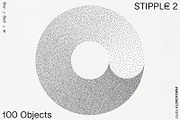 Stipple 2 - 100 dotted objects, an Object Graphic by kloroform (Thumbnail 21 of 21)