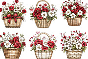 Whimsical Spring Flower Basket, an Illustration by Designking (Thumbnail 3 of 5)