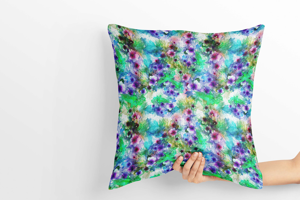 splash color flower backgrounds, a Pattern Graphic by AAN Seamless Shop (Photo 2 of 4)