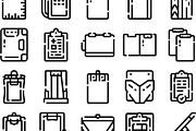 Clipboard icons set displaying, an Object Graphic by pikepicture (Thumbnail 3 of 3)