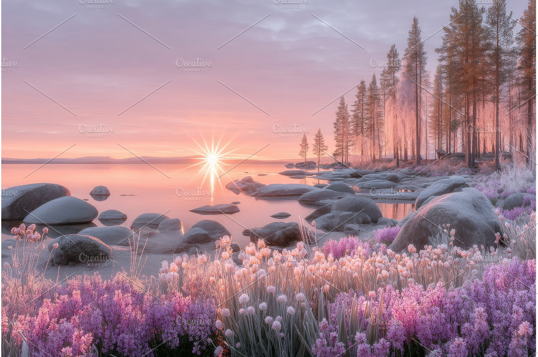On a rock formation overlooking a, a Nature Photo by ZinetroN
