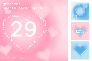 Aura Heart Gradient posters Vector