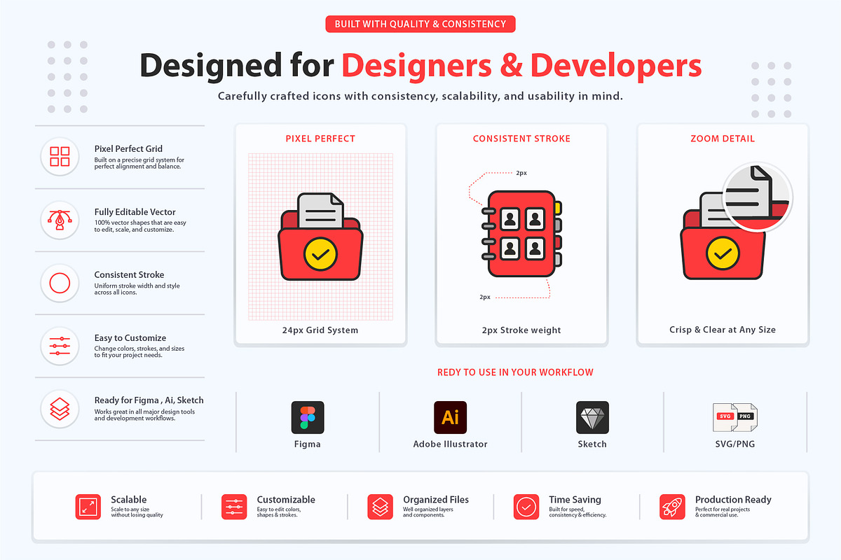 Corporate Management Icons, an Outline Icon by vexper (Photo 7 of 7)