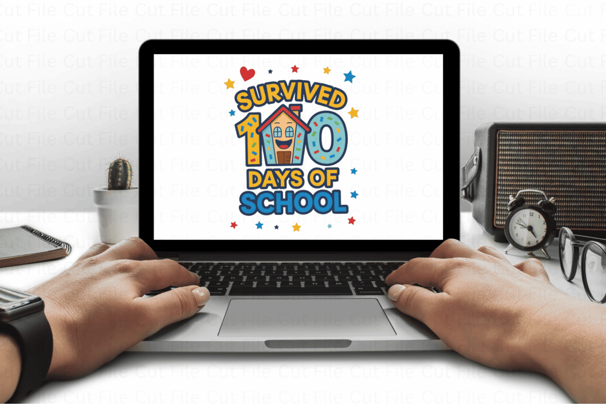 Survived 100 Days of School PNG Bund, a Graphic by Cut File (Photo 3 of 5)