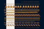 Celestial Gold: Arabic Patterns Kit, a Pattern Graphic by FineArt (Thumbnail 4 of 5)