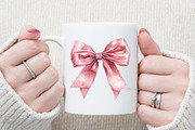 Watercolor Clipart - Pink Bow - Bow, an Illustration by Sublimation Artist (Thumbnail 5 of 6)