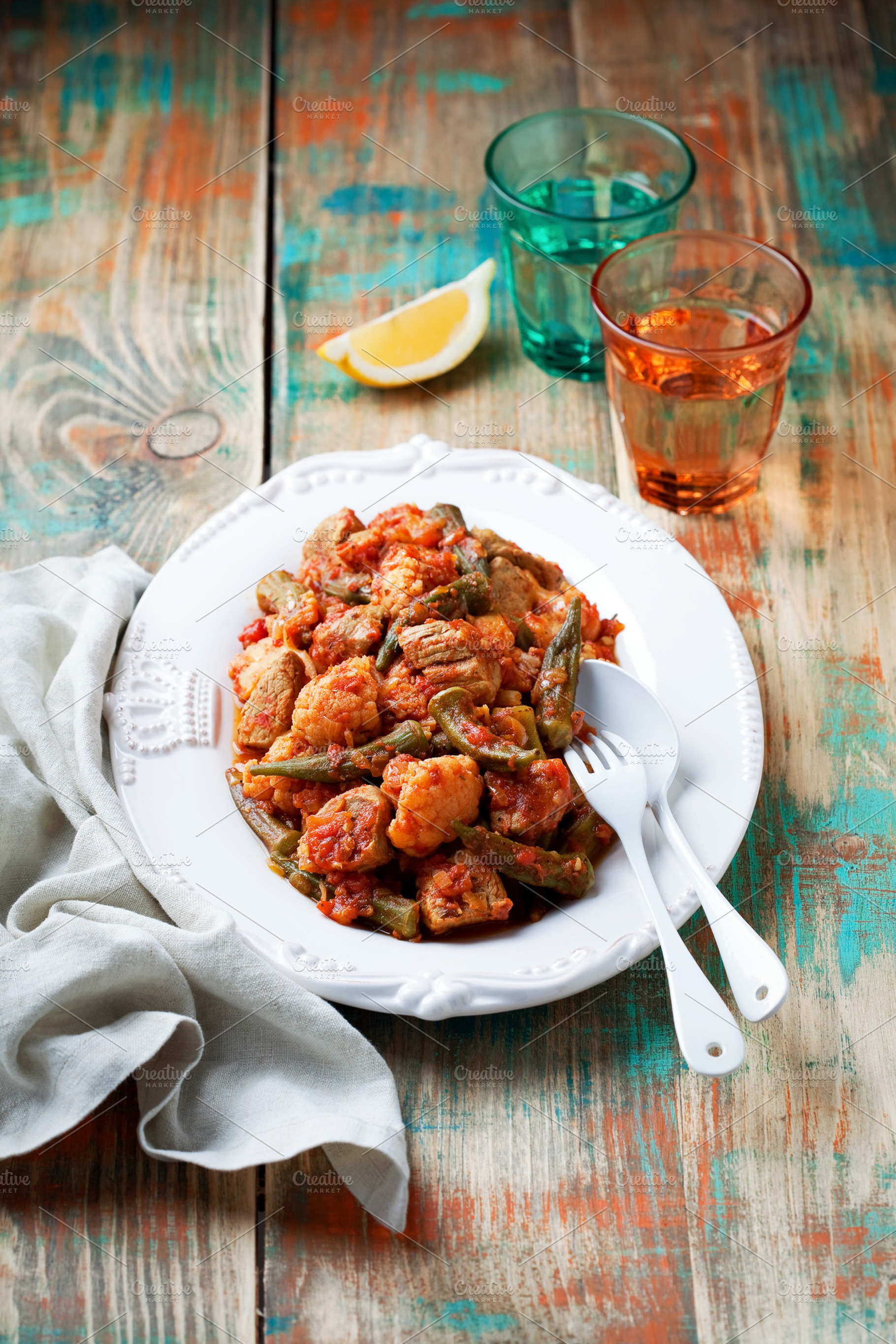 Okra ragout, a Food & Drink Photo by Y. A. Photo