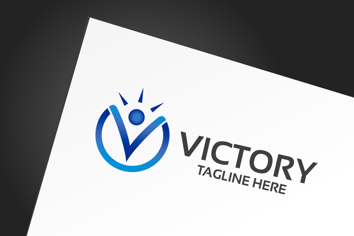 Victory Logo Template, a Branding & Logo Template by wakgraphic (Photo 3 of 3)