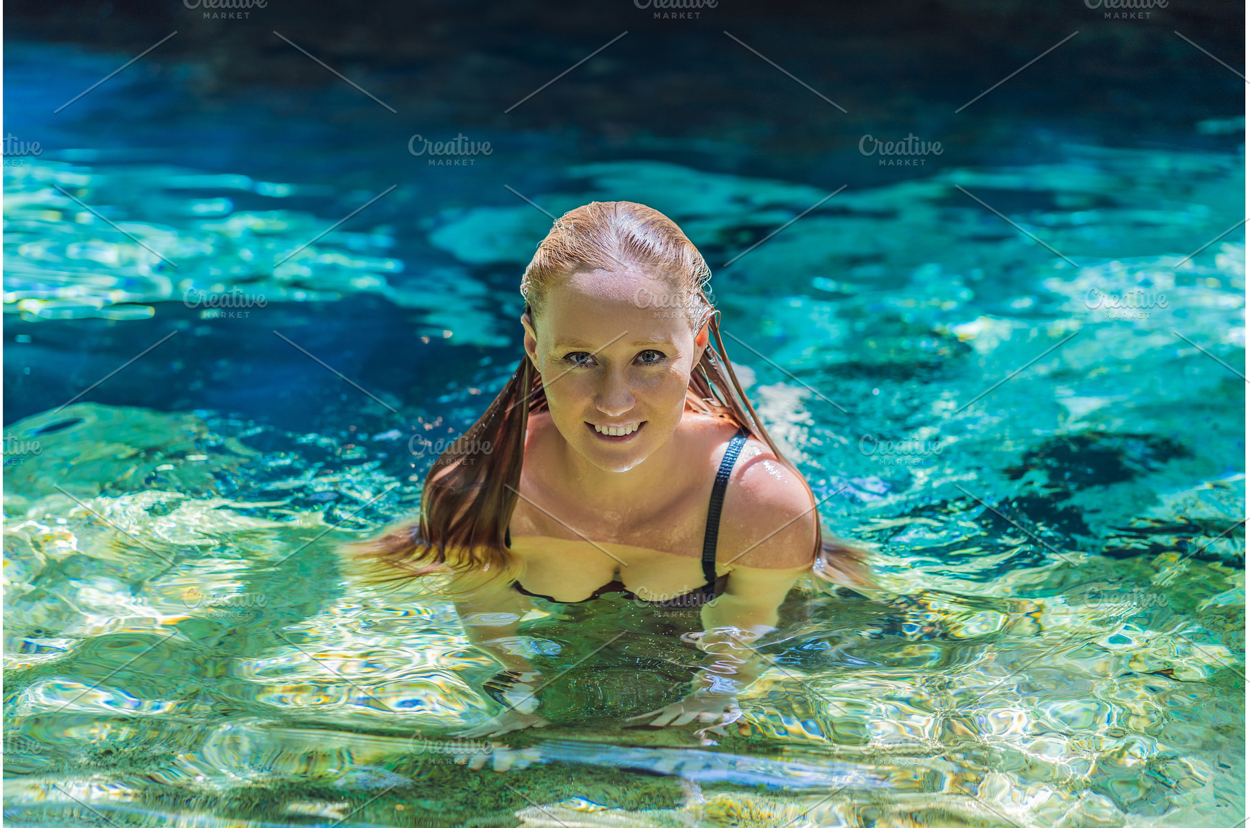 Female tourist enjoying a refreshing, a Sports & Recreation Photo by Elizaveta Galitskaya
