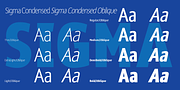 Sigma Condensed, a Sans Serif Font by Wiescher-Design (Thumbnail 7 of 11)