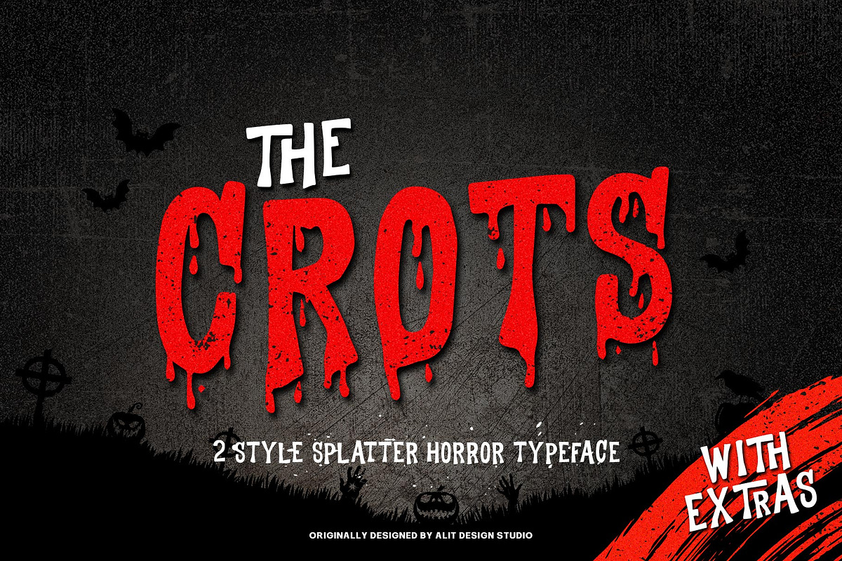 The Crots Typeface, a Script Font by alit design (Photo 2 of 15)