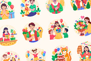 Birthday Illustration Art Set, a Decorative Illustration by Brickclay (Thumbnail 6 of 8)