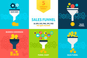 Sales Funnel Vector Concepts, a Finance Illustration by Anna_leni (Thumbnail 1 of 6)