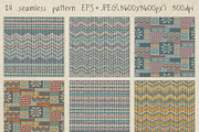 Knit seamless pattern and logo set, a Pattern Graphic by antuanetto (Thumbnail 2 of 8)