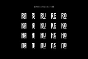 Kigonore - Tall Ligatures Font, a Sans Serif Font by QR Design Studio (Thumbnail 7 of 8)