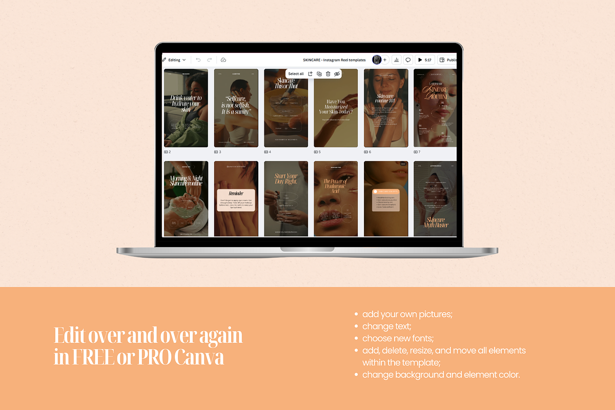 Aesthetic Skincare Instagram Reel, a Social Media Template by My Template Studio (Photo 14 of 14)