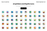 Amphibian and Reptile Icons, a Solid Icon by Wencory (Thumbnail 1 of 2)