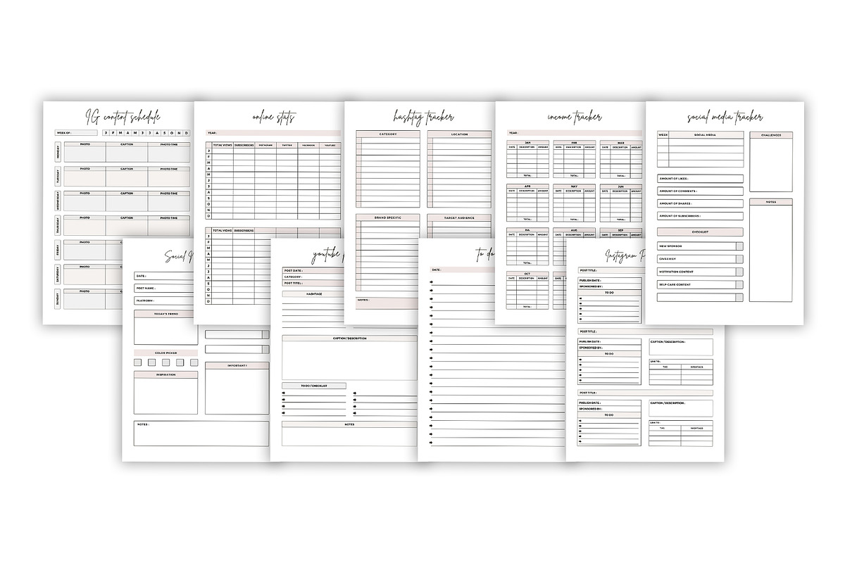 Social Media Planner, a Stationery Template by DesignByStore (Photo 3 of 3)