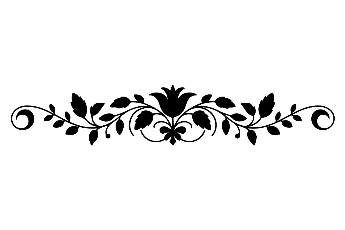 Ornamental Floral Silhouette, a Decorative Illustration by himelgfx (Photo 3 of 18)
